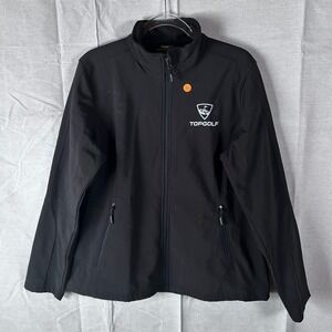 Core 365 Ladies Soft Shell Jacket XL Black Topgolf Full Zip Fleece Lined 78184